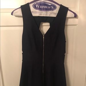 Adelyn Rae kaysen ponte navy blue cut out dress